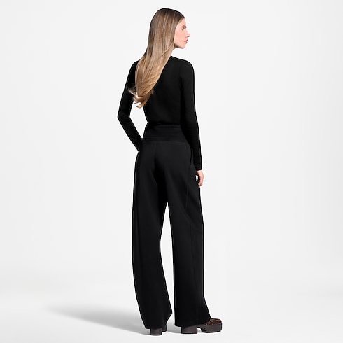Women - Mahina Trim Technical Jersey Trousers Women Ready-to-Wear Pants and Shorts | LOUIS VUITTON (Product zoom)