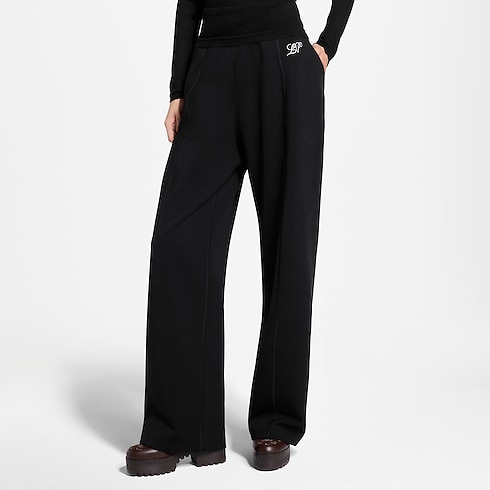Women - Mahina Trim Technical Jersey Trousers Women Ready-to-Wear Pants and Shorts | LOUIS VUITTON (Product zoom)