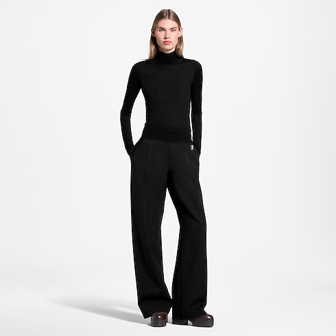 Women - Mahina Trim Technical Jersey Trousers Women Ready-to-Wear Pants and Shorts | LOUIS VUITTON (Product zoom)