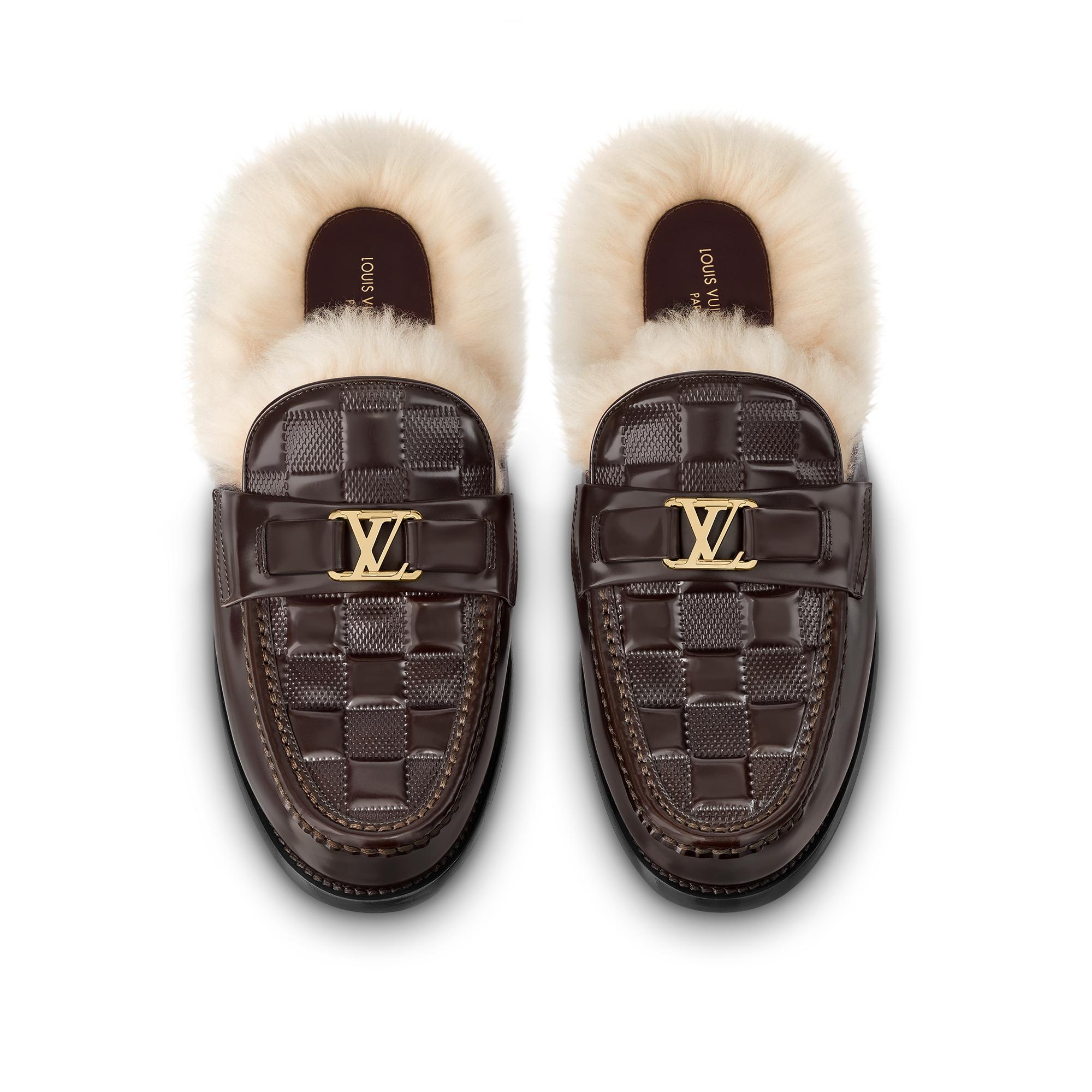 louis vuitton fur loafers
