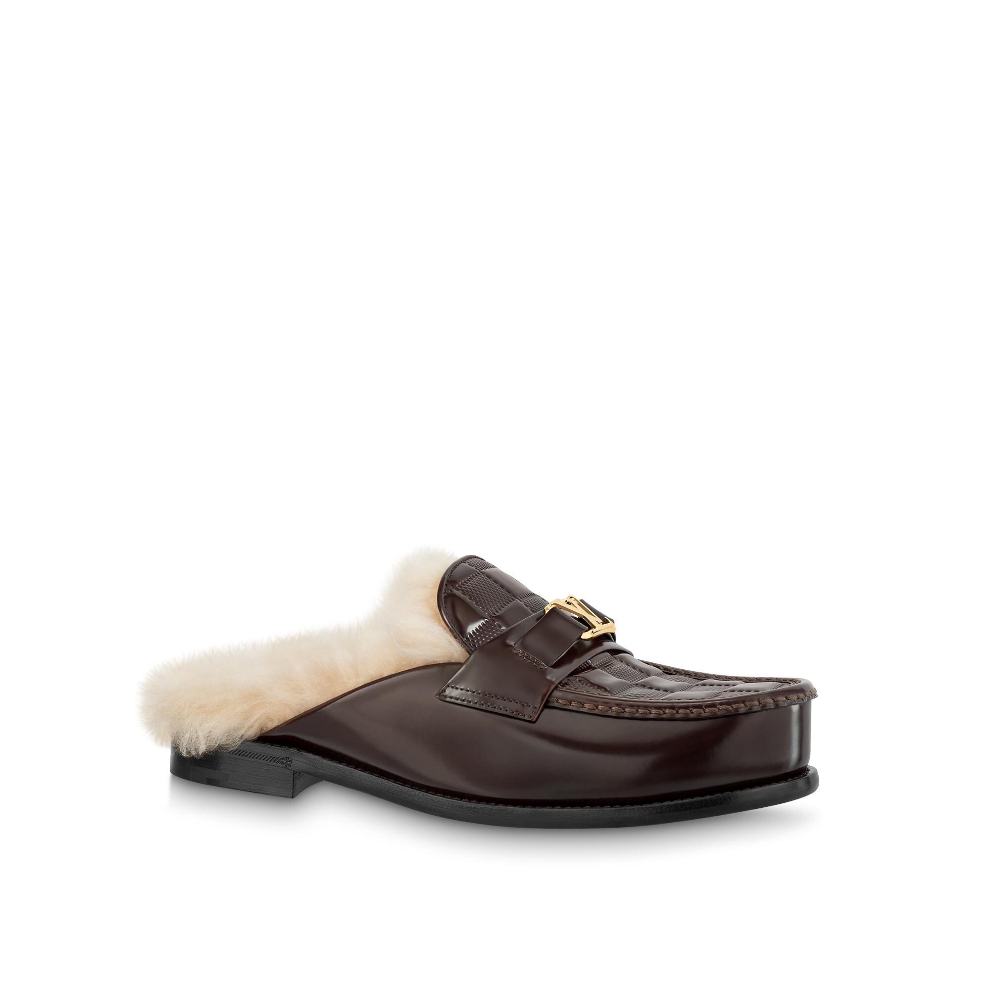 louis vuitton fur loafers