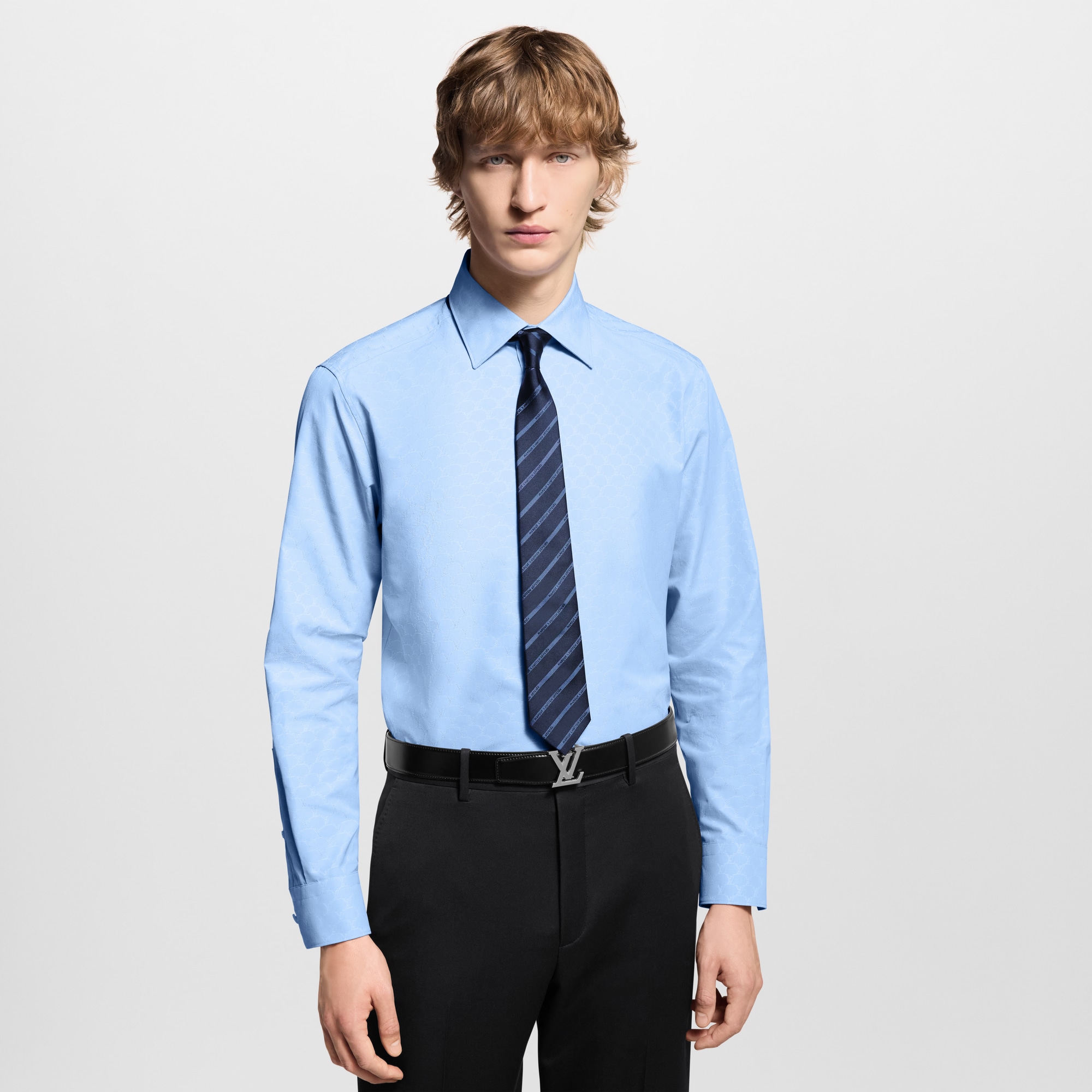 Men - Marque L.Vuitton Deposée Stripes Tie S00 Men Accessories Ties and Pocket Squares | LOUIS VUITTON (Product zoom)