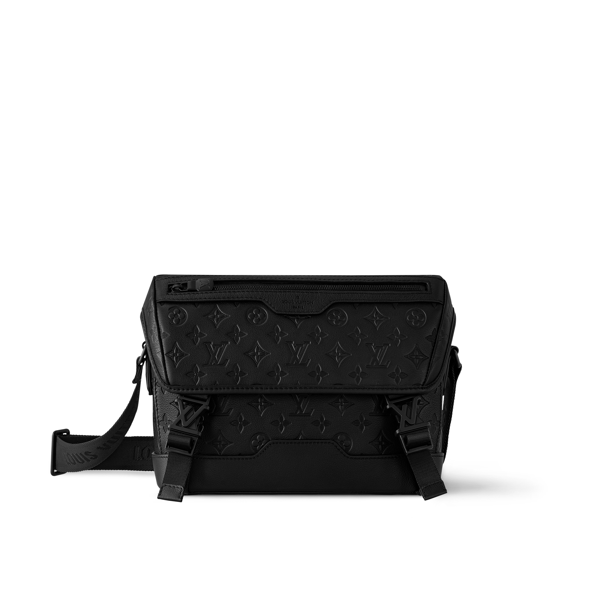 Messenger Voyager PM Bag - Luxury Monogram Shadow Black | LOUIS VUITTON