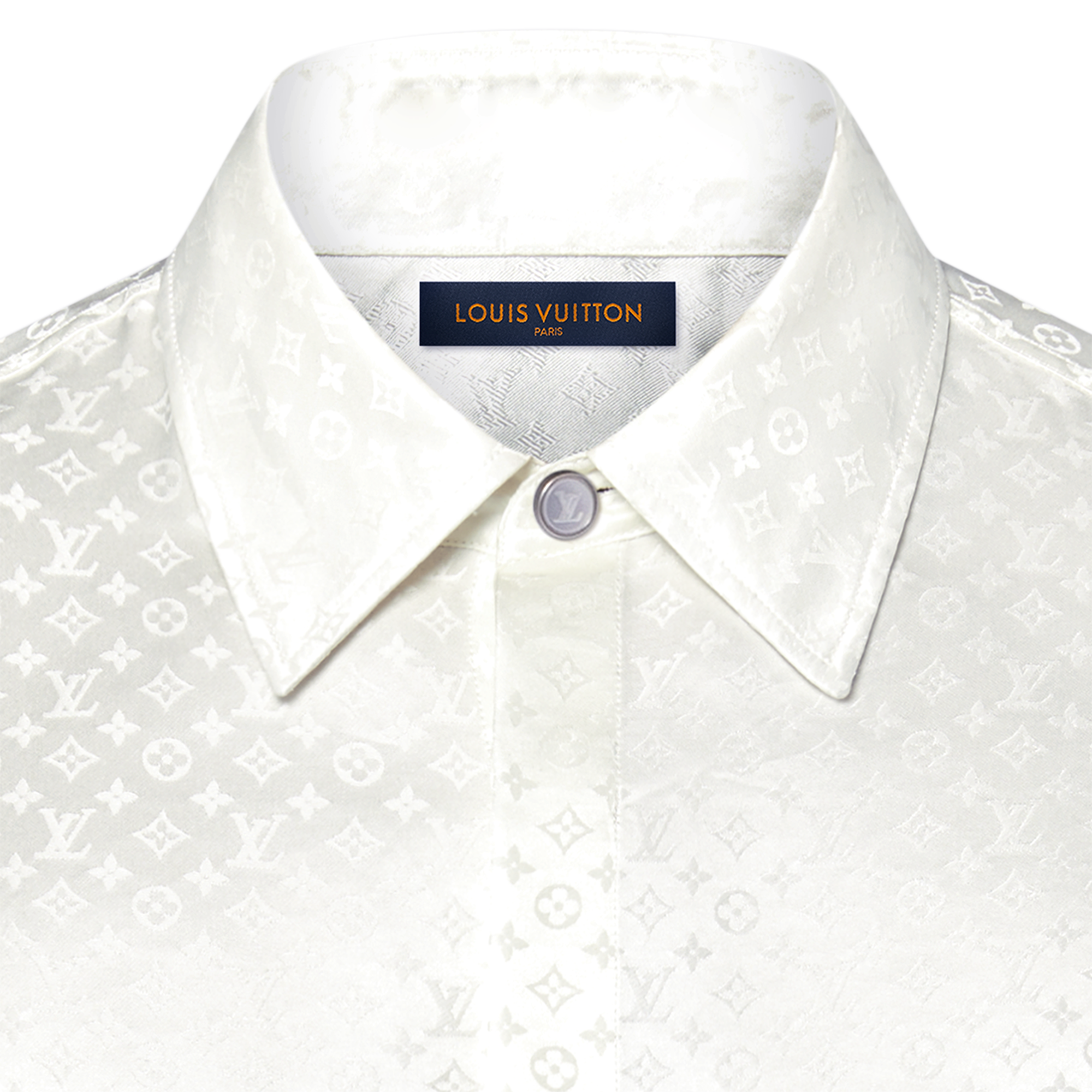 Men - Mini Monogram Silk Evening Shirt  Men Ready-to-Wear Shirts | LOUIS VUITTON (Product zoom)