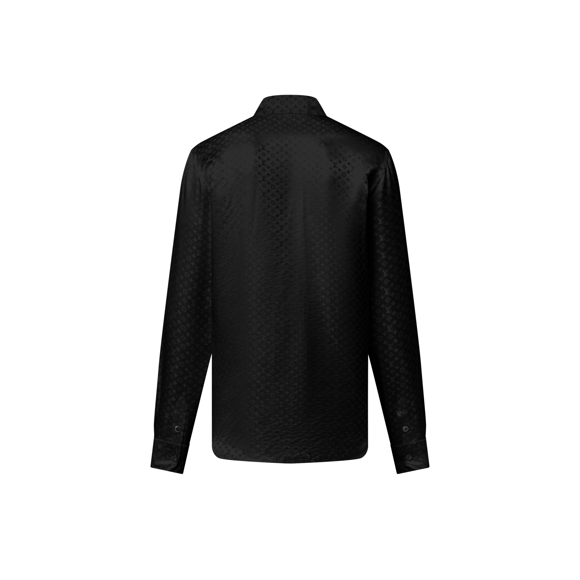 Men - Mini Monogram Silk Evening Shirt  Men Ready-to-Wear Shirts | LOUIS VUITTON (Product zoom)
