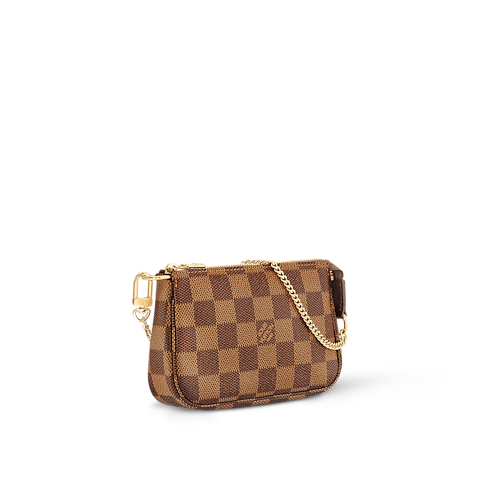 Women - Mini Pochette Accessoires Damier Ebene Canvas Women Wallets and Small Leather Goods All Wallets and Small Leather Goods | LOUIS VUITTON (Product zoom)