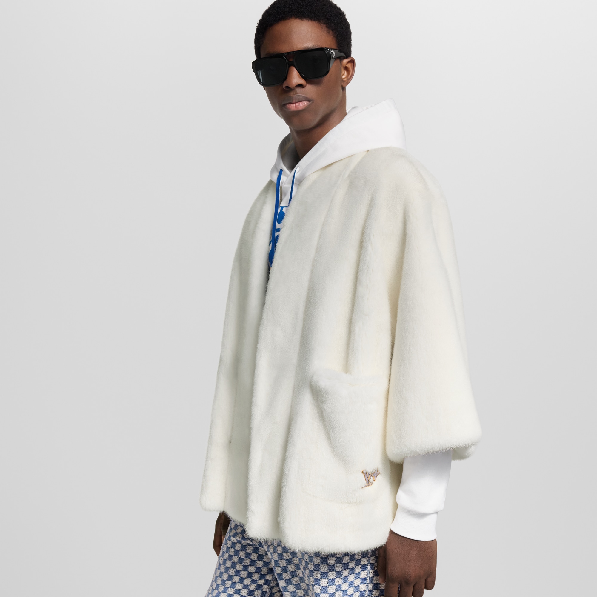 Men - Mink Kimono Jacket  Men Ready-to-Wear Outerwear and Coats | LOUIS VUITTON (Product zoom)
