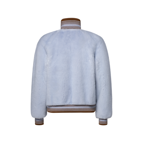Mink Zipped Blouson back view