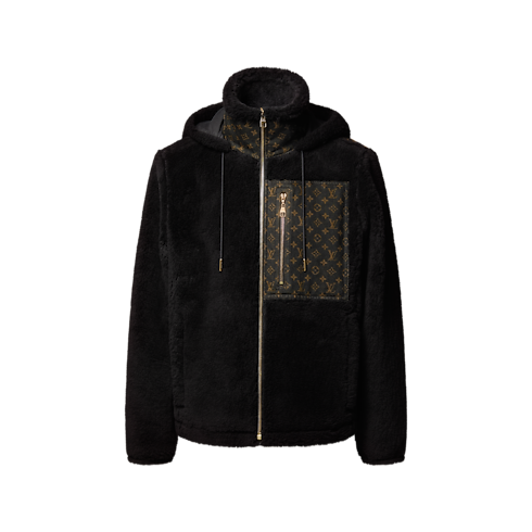 Women - Monogram Accent Fleece Jacket Women Ready-to-Wear Coats and Jackets | LOUIS VUITTON (Product zoom)