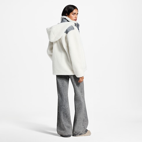 Women - Monogram Accent Fleece Jacket Women Ready-to-Wear Coats and Jackets | LOUIS VUITTON (Product zoom)