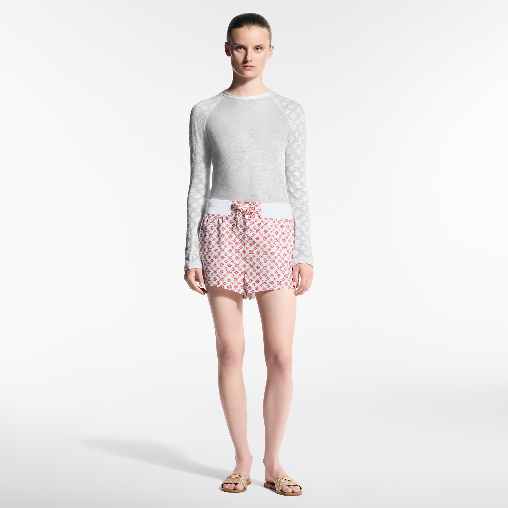 Women - Monogram Accent Long-Sleeved Top  Women Ready-to-Wear Tops | LOUIS VUITTON (Product zoom)