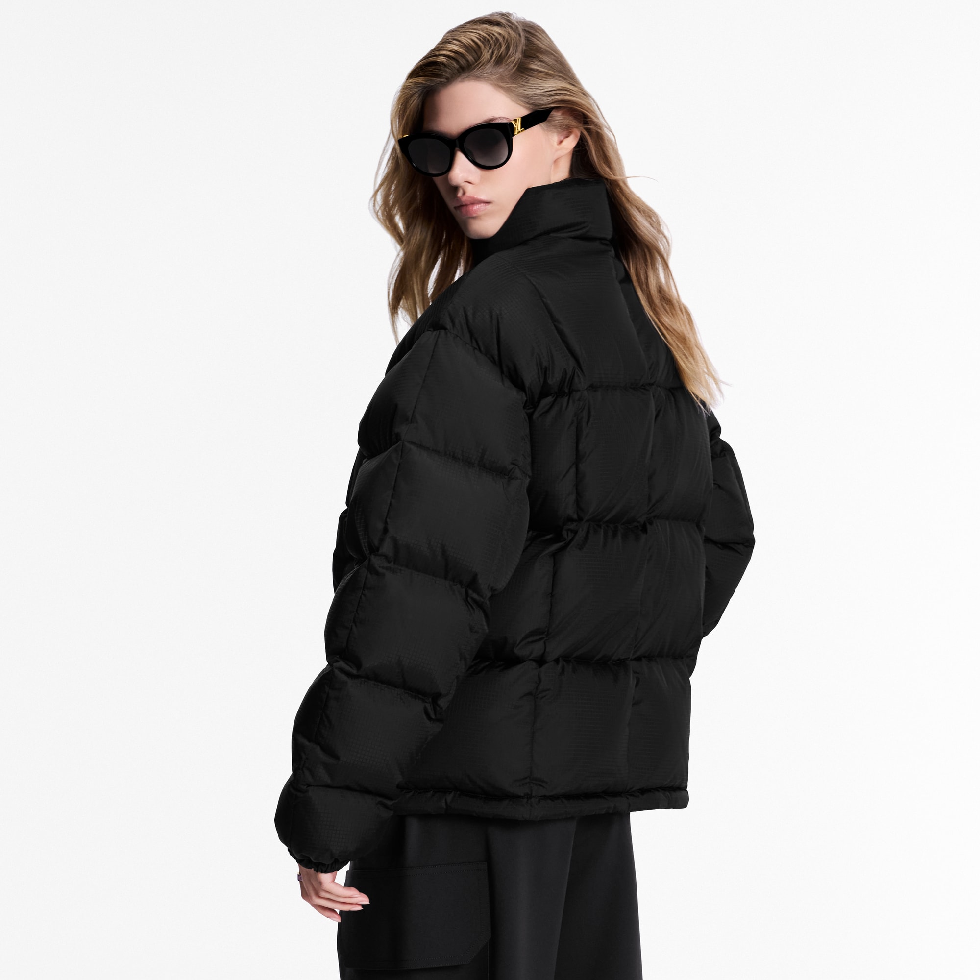 Women - Monogram Accent Pillow Puffer Jacket  Women Ready-to-Wear Coats and Jackets | LOUIS VUITTON (Product zoom)