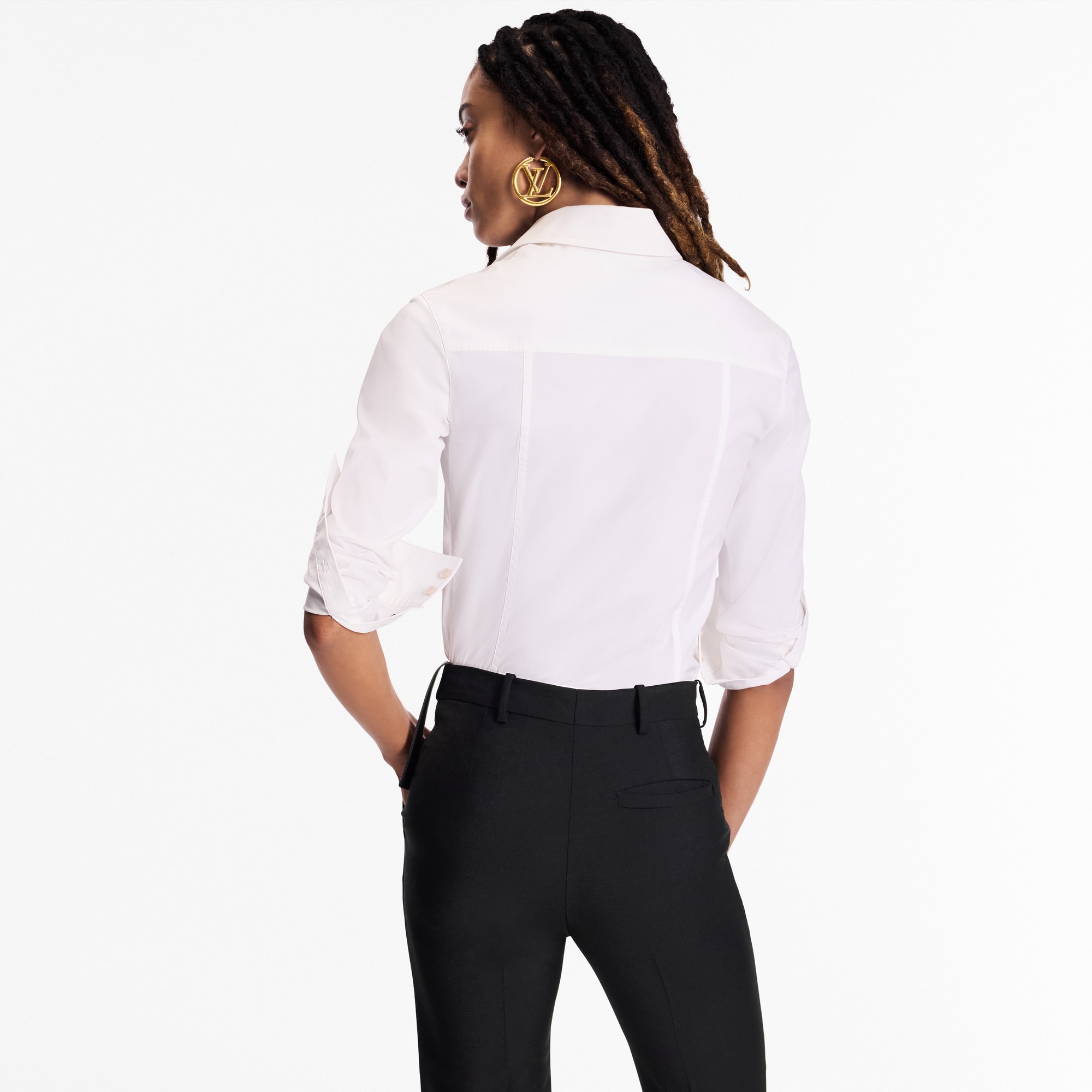 Women - Monogram Accent Shirt  Women Ready-to-Wear Tops | LOUIS VUITTON (Product zoom)