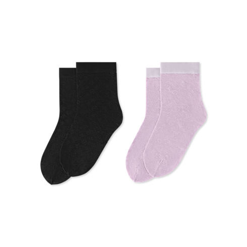 Women - Monogram All Over Set of Socks S00 Women Accessories All Accessories | LOUIS VUITTON (Product zoom)