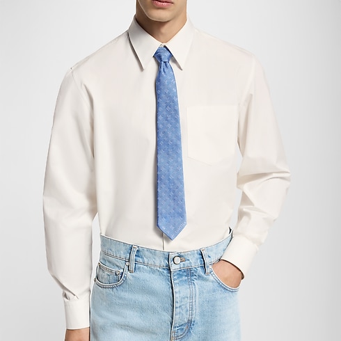 Men - Monogram Blast Tie S00 Men Accessories Ties and Pocket Squares | LOUIS VUITTON (Product zoom)