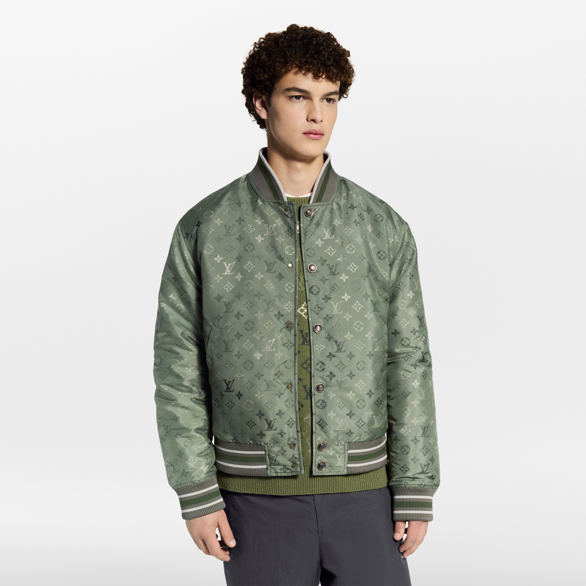 Men - Monogram Bomber  Men Ready-to-Wear Outerwear and Coats | LOUIS VUITTON (Product zoom)