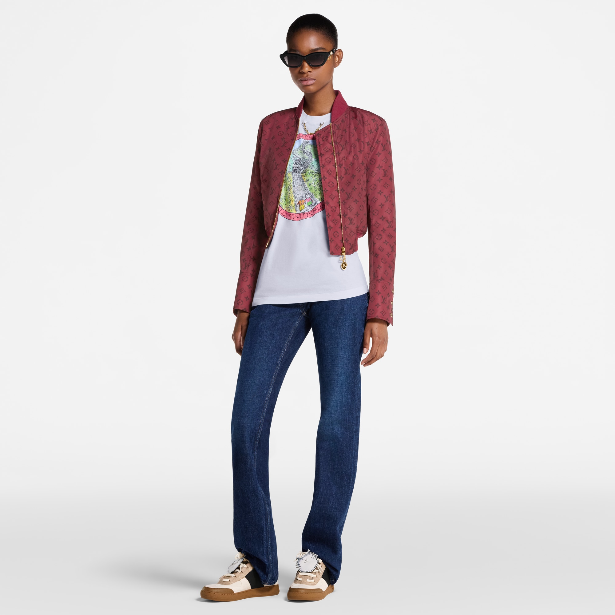 Women - Monogram Bomber Jacket  Women Ready-to-Wear Coats and Jackets | LOUIS VUITTON (Product zoom)