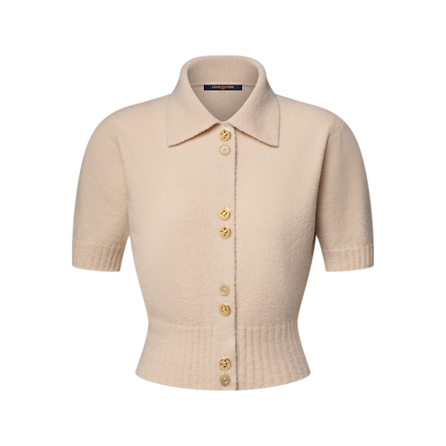 Women - Monogram Button Knit Top Women Ready-to-Wear Tops | LOUIS VUITTON (Product zoom)