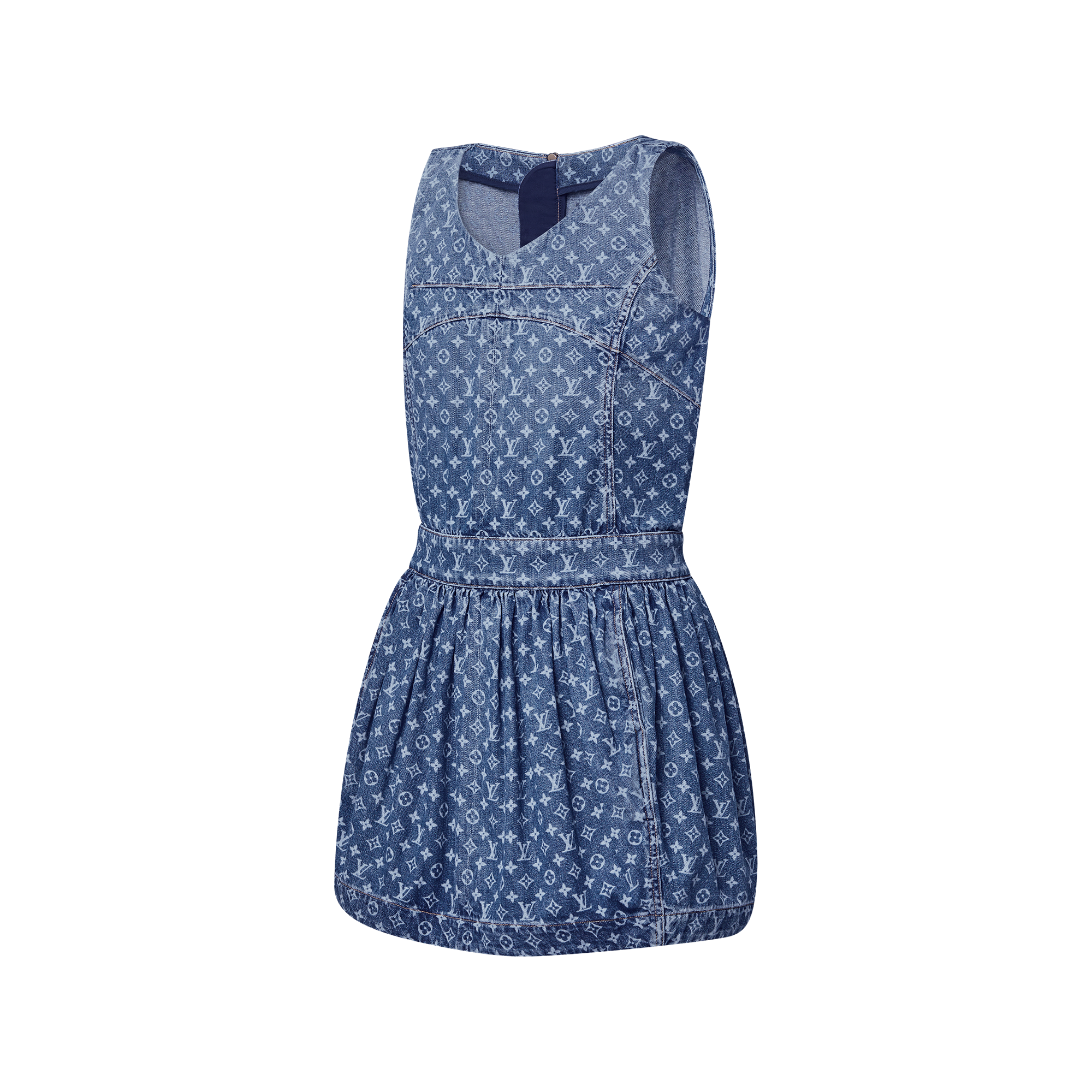 Women - Monogram Denim Dress  Women Ready-to-Wear Dresses | LOUIS VUITTON (Product zoom)