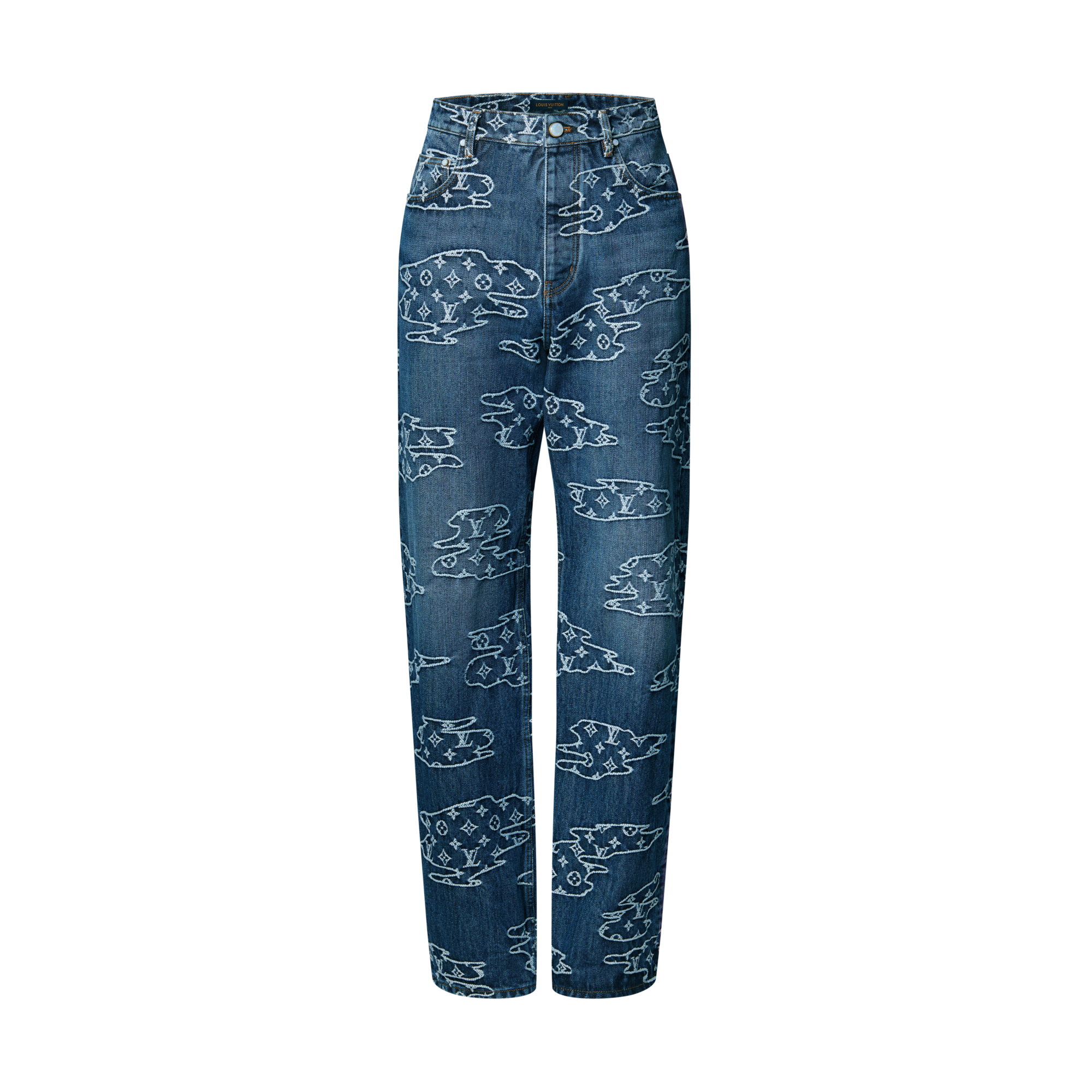 Men - Monogram Denim Skate Trousers  Men Ready-to-Wear Denim Collection | LOUIS VUITTON (Product zoom)