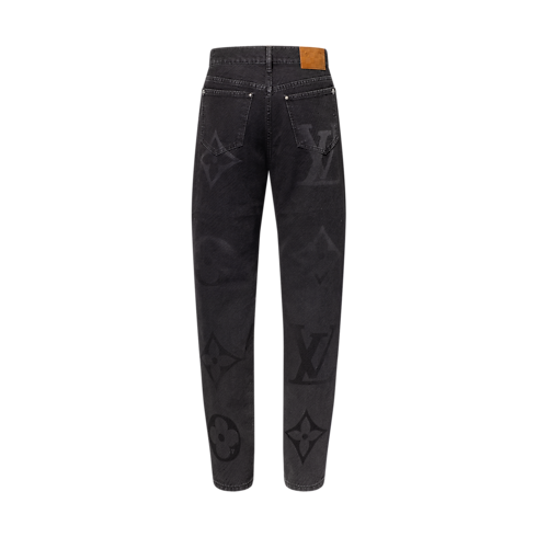 Men - Monogram Denim Trousers Men Ready-to-Wear Denim Collection | LOUIS VUITTON (Product zoom)