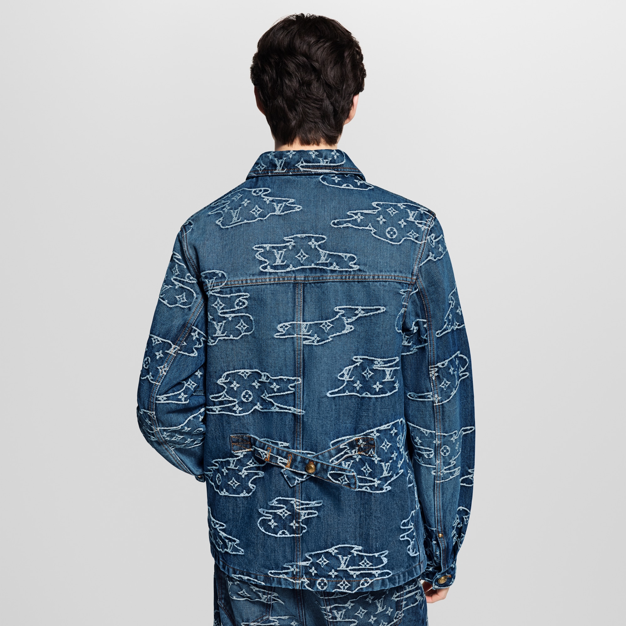 Men - Monogram Denim Workwear Blouson  Men Ready-to-Wear Outerwear and Coats | LOUIS VUITTON (Product zoom)
