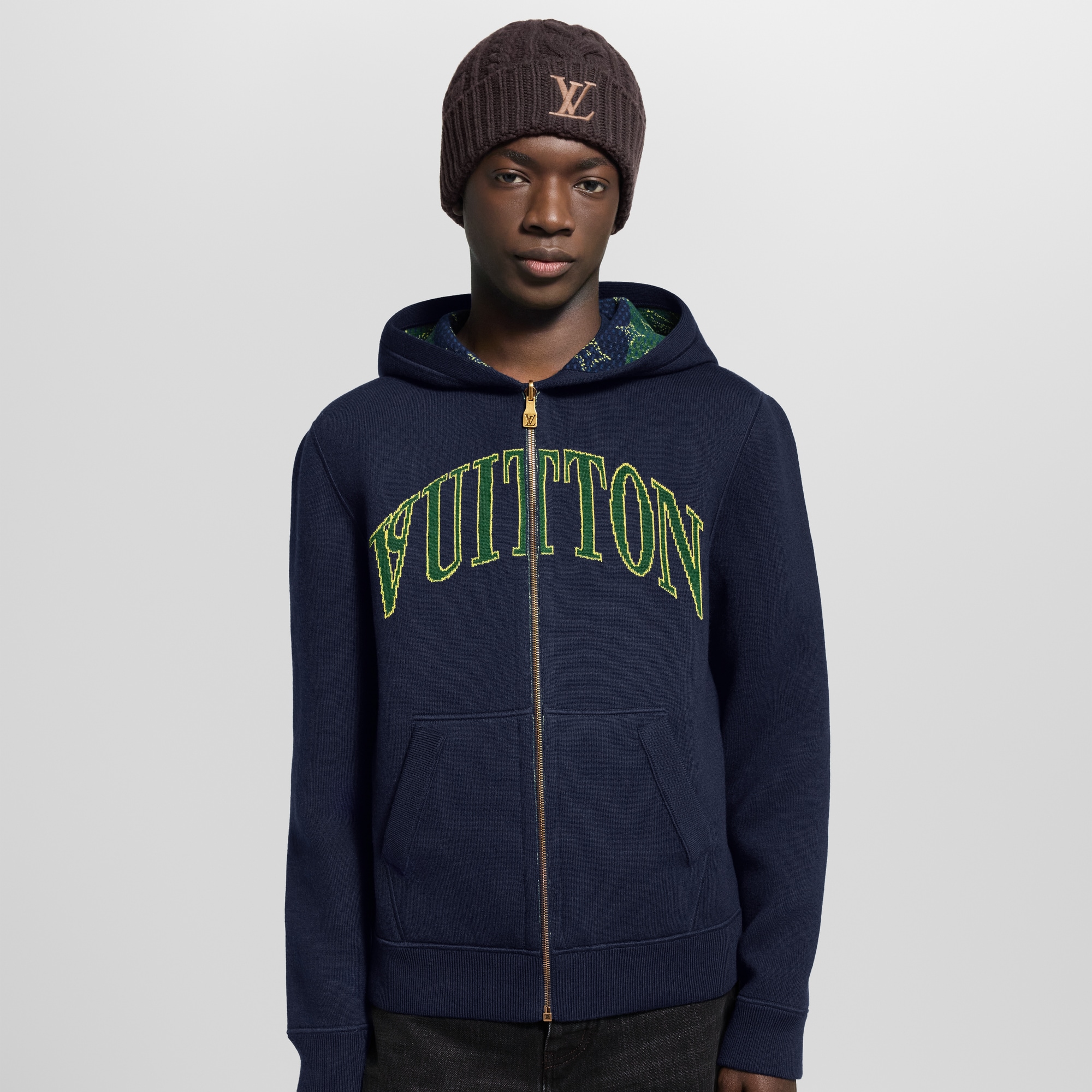 Men - Monogram Double Face Reversible Hoodie  Men Ready-to-Wear All Ready-to-Wear | LOUIS VUITTON (Product zoom)