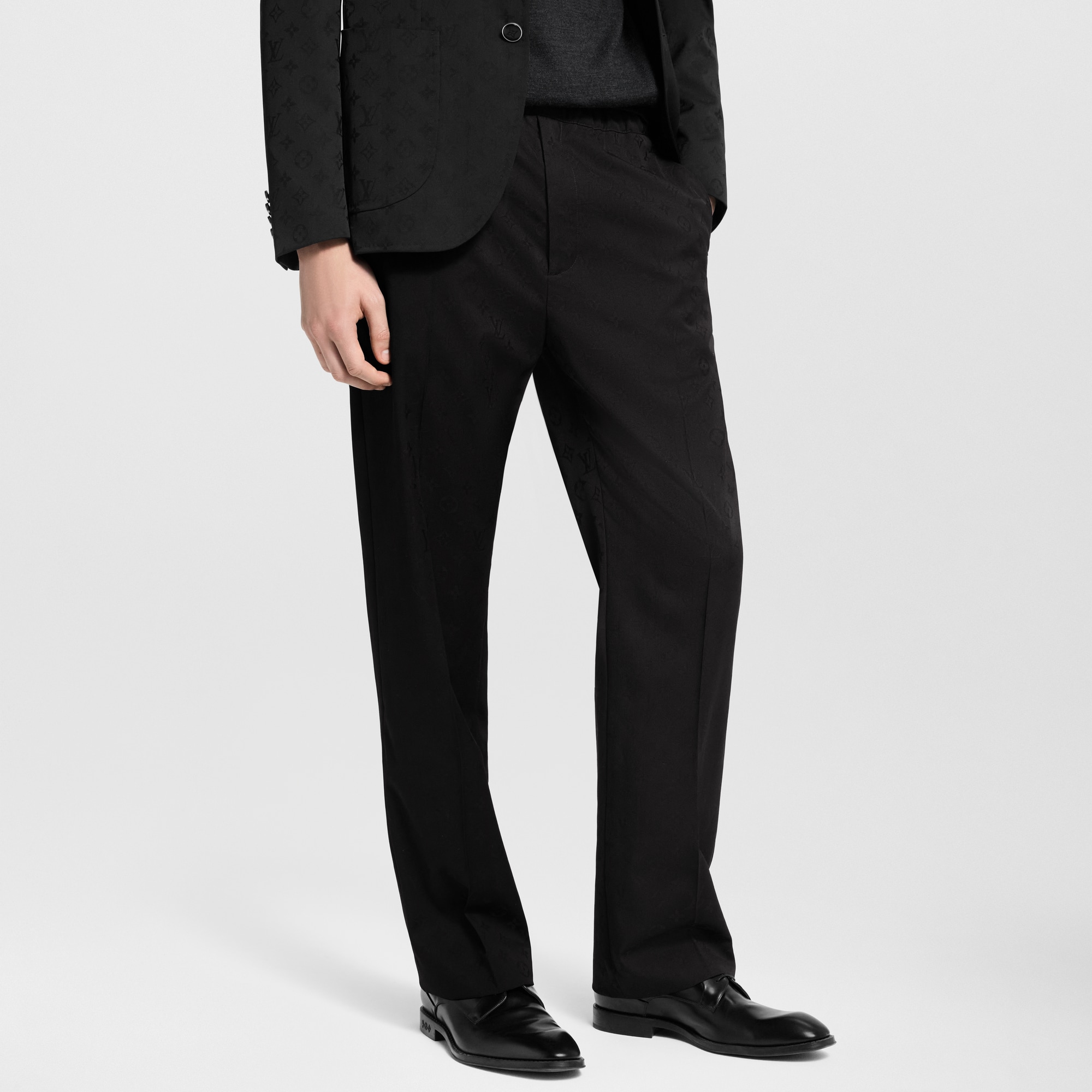 Men - Monogram Drawstring Trousers  Men Ready-to-Wear Trousers | LOUIS VUITTON (Product zoom)
