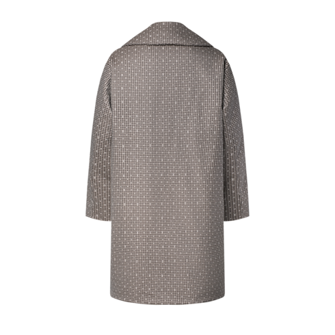 Monogram Duvet Coat back view