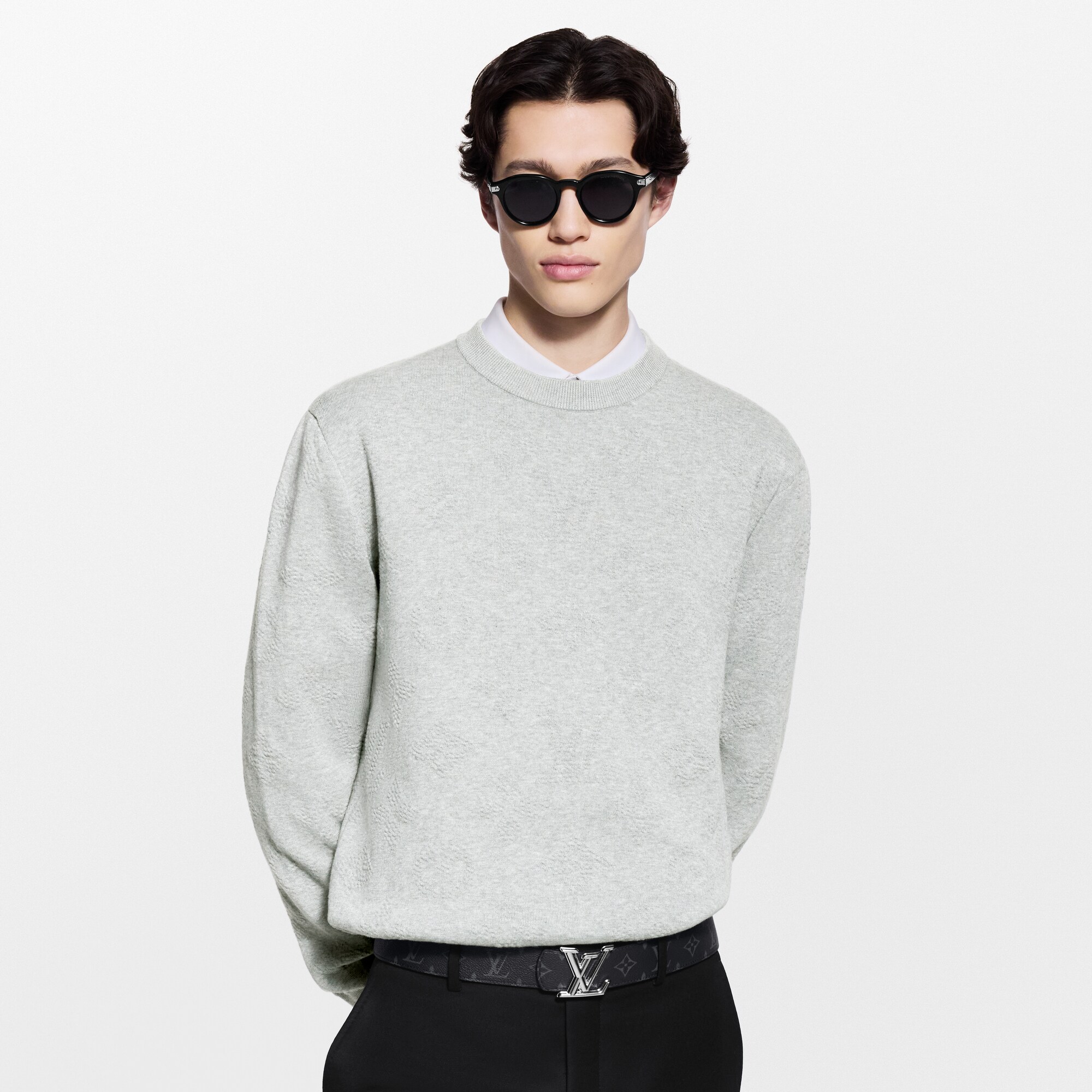 Men - Monogram Embossed Jumper  Men Ready-to-Wear All Ready-to-Wear | LOUIS VUITTON (Product zoom)