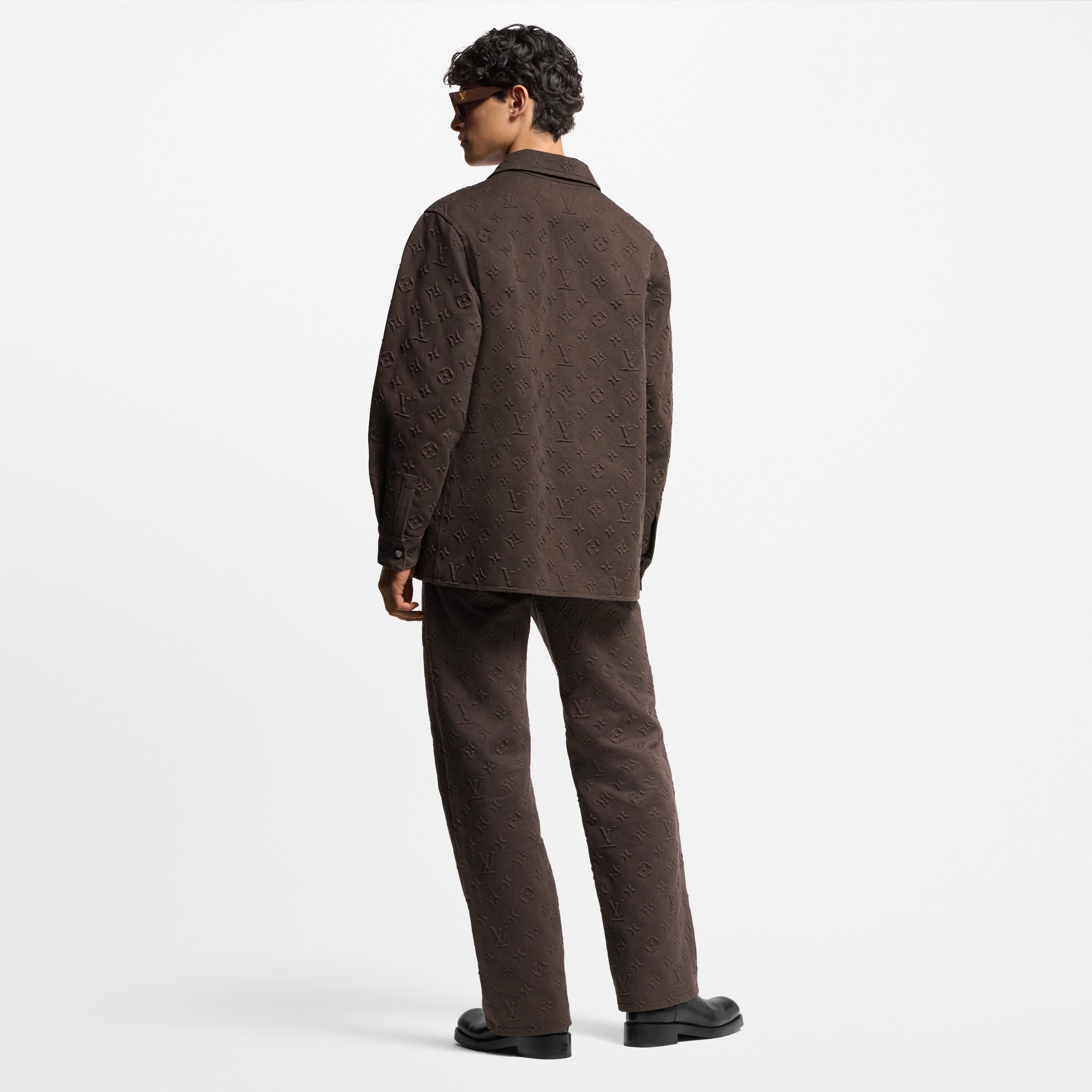 Men - Monogram Embossed Overshirt  Men Ready-to-Wear Outerwear and Coats | LOUIS VUITTON (Product zoom)