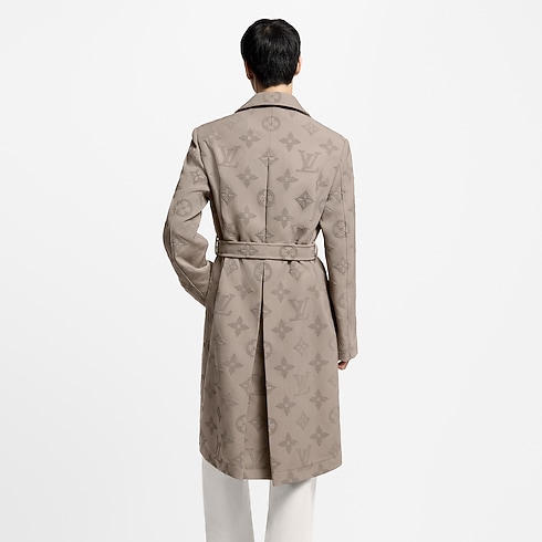 Men - Monogram Embroidered Dandy Raincoat Men Ready-to-Wear Outerwear and Coats | LOUIS VUITTON (Product zoom)