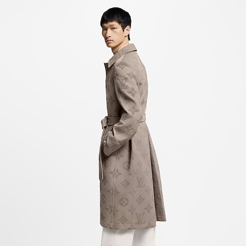 Men - Monogram Embroidered Dandy Raincoat Men Ready-to-Wear Outerwear and Coats | LOUIS VUITTON (Product zoom)