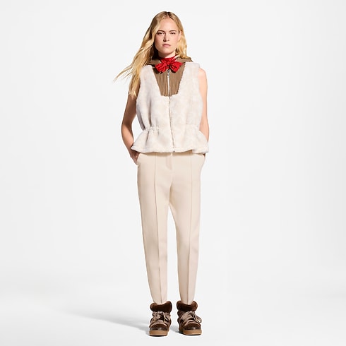 Women - Monogram Fleece Gilet Women Ready-to-Wear Coats and Jackets | LOUIS VUITTON (Product zoom)