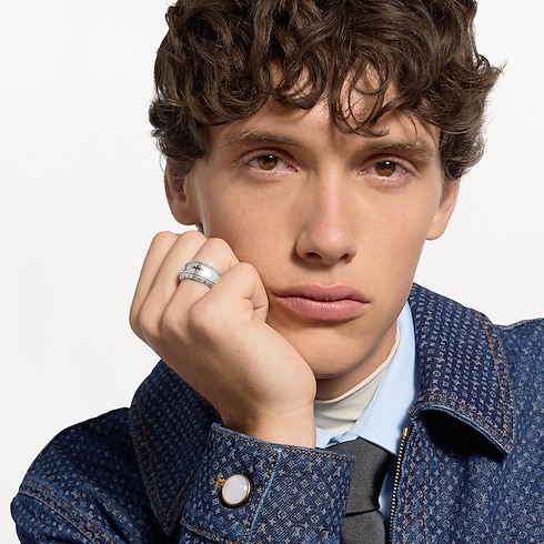 Men - Monogram Flower Ring S00 Men Accessories All Accessories | LOUIS VUITTON (Product zoom)
