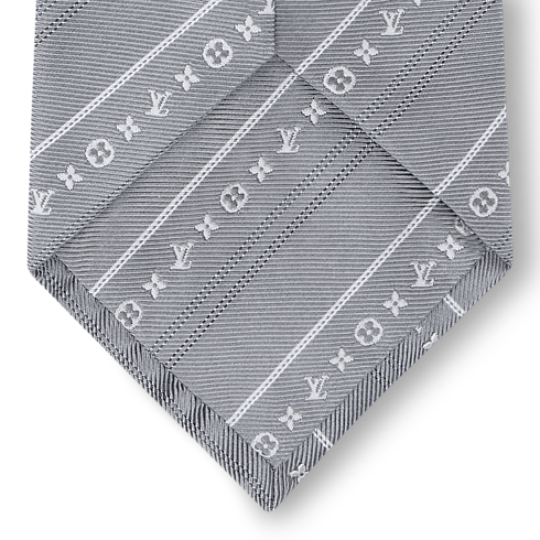 Monogram Flowstripes Tie other view
