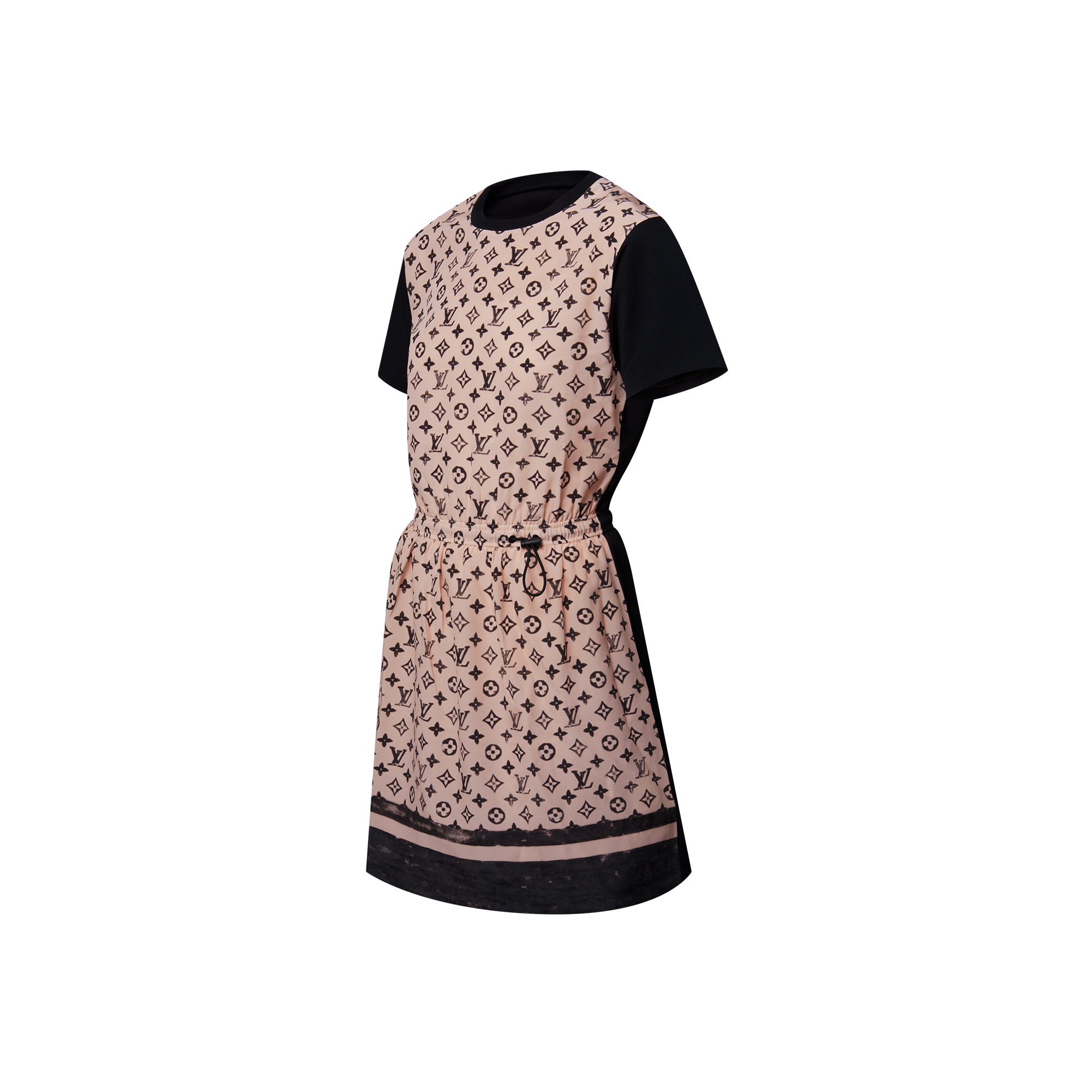 Women - Monogram Front Drawstring Dress  Women Ready-to-Wear Dresses | LOUIS VUITTON (Product zoom)