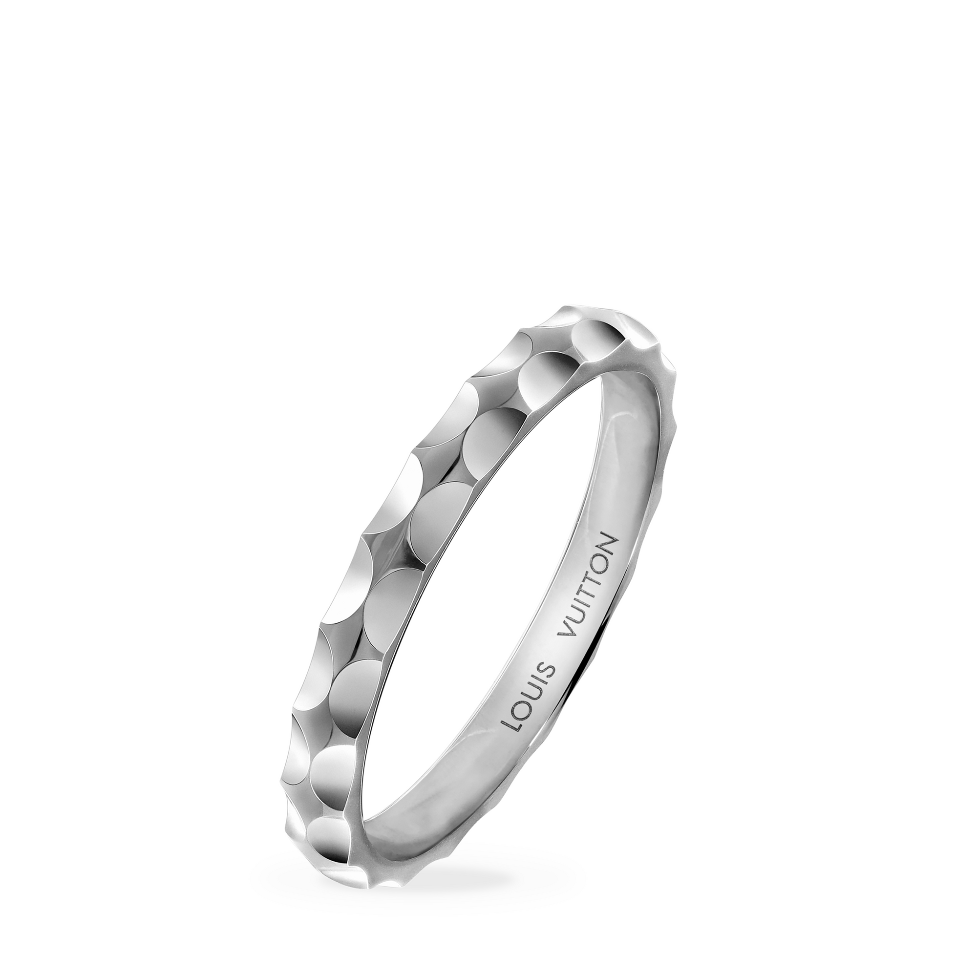 Jewellery - Monogram Infini wedding band, white gold  Jewellery Categories All Fine Jewellery | LOUIS VUITTON (Product zoom)