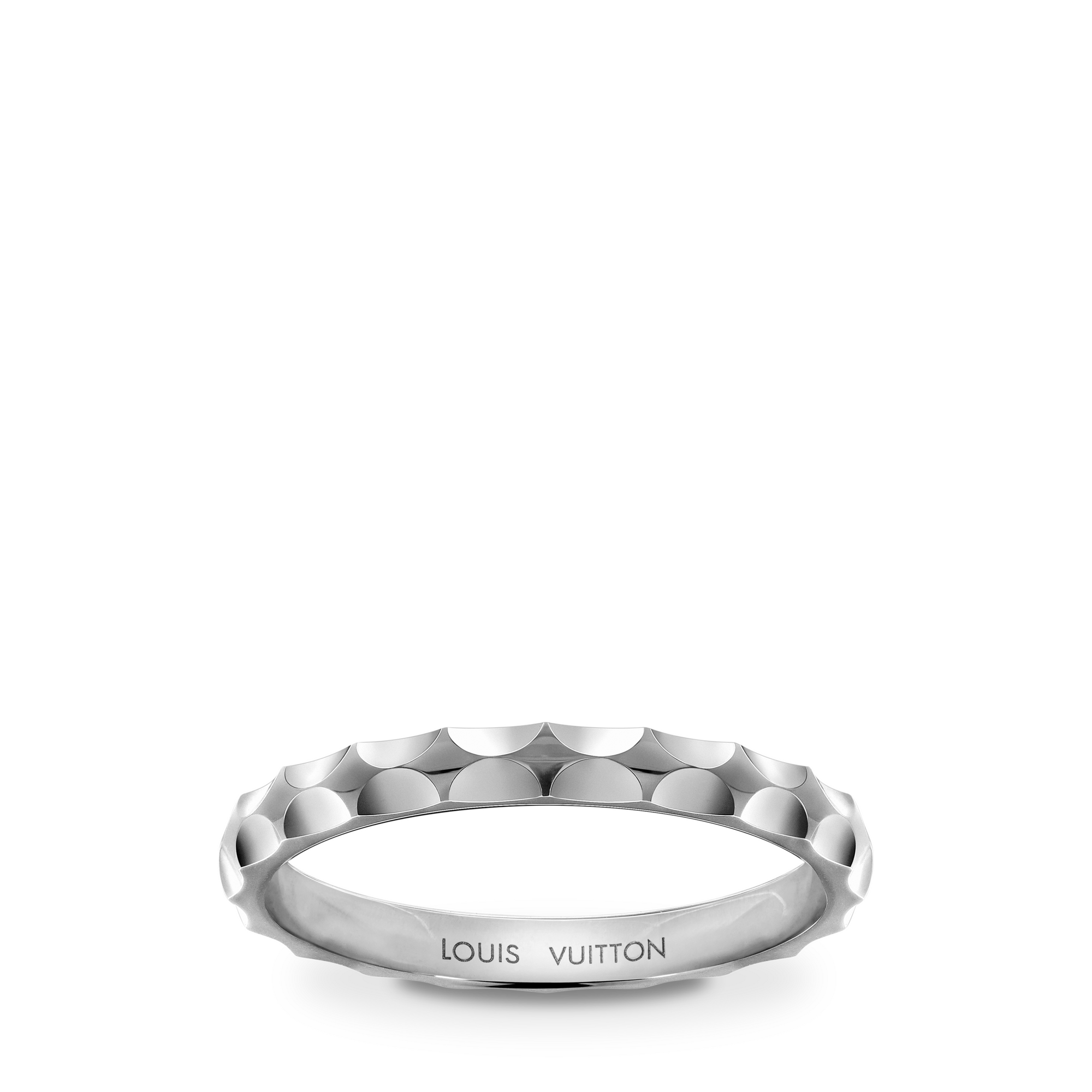 Jewellery - Monogram Infini wedding band, white gold  Jewellery Categories All Fine Jewellery | LOUIS VUITTON (Product zoom)