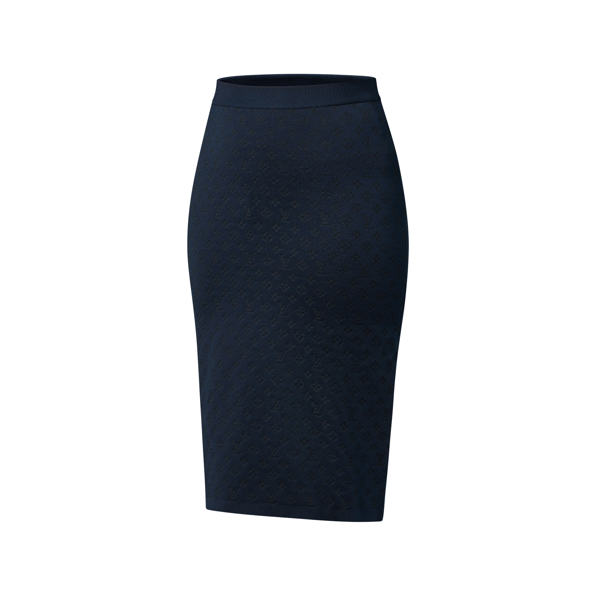 Women - Monogram Jacquard Knit Skirt  Women Ready-to-Wear Knitwear | LOUIS VUITTON (Product zoom)
