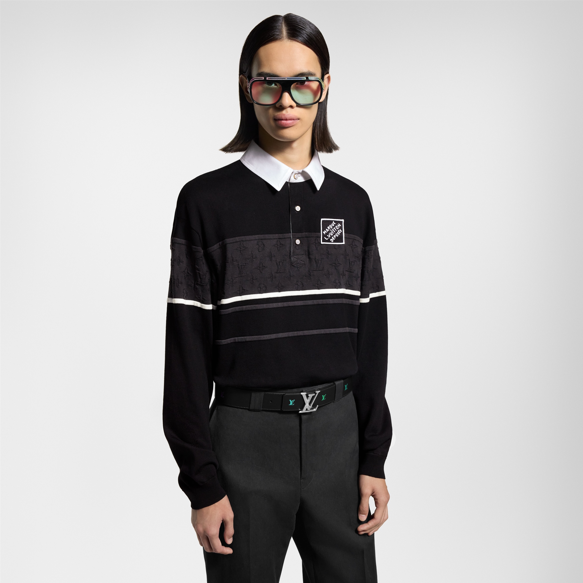 Vuitton Monogram Louis Vuitton Polo Shirt Mens Monogram Jacquard