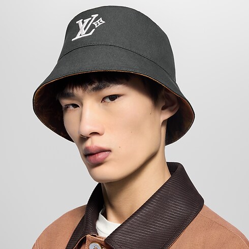 Men - Monogram Landscape Reversible Bucket Hat S00 Men Accessories Hats, Beanies and Gloves | LOUIS VUITTON (Product zoom)