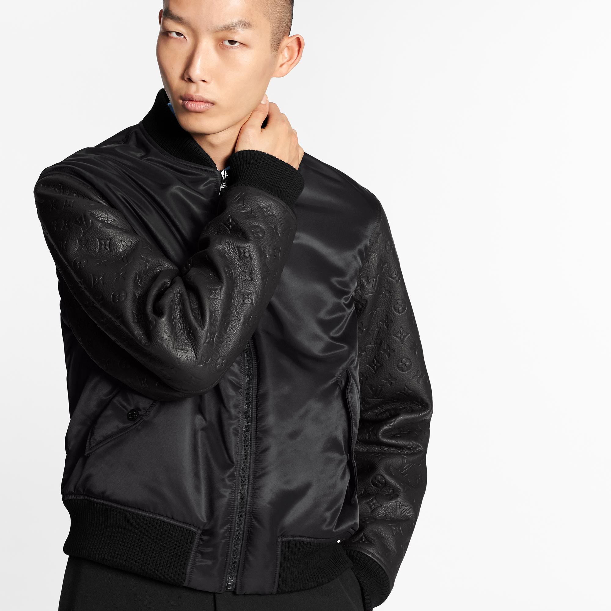 Monogram Leather Mix Jacket - Luxury 