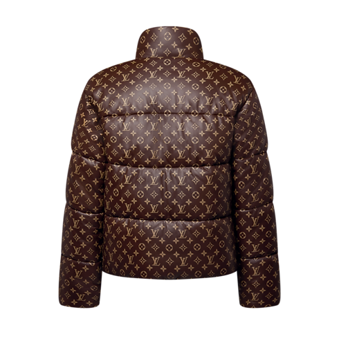 Men - Monogram Leather Puffer Jacket Men Ready-to-Wear Outerwear and Coats | LOUIS VUITTON (Product zoom)