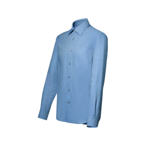Men - Monogram Long-Sleeved Shirt Men Ready-to-Wear Shirts | LOUIS VUITTON (Product zoom)