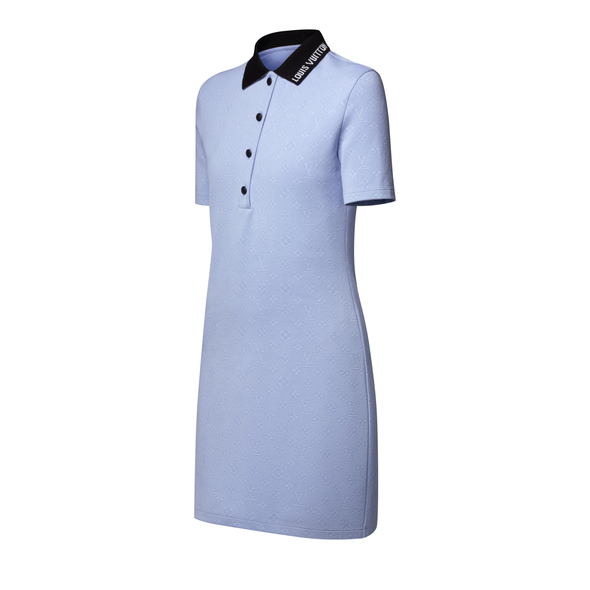 Women - Monogram Piqué Polo Dress  Women Ready-to-Wear Dresses | LOUIS VUITTON (Product zoom)