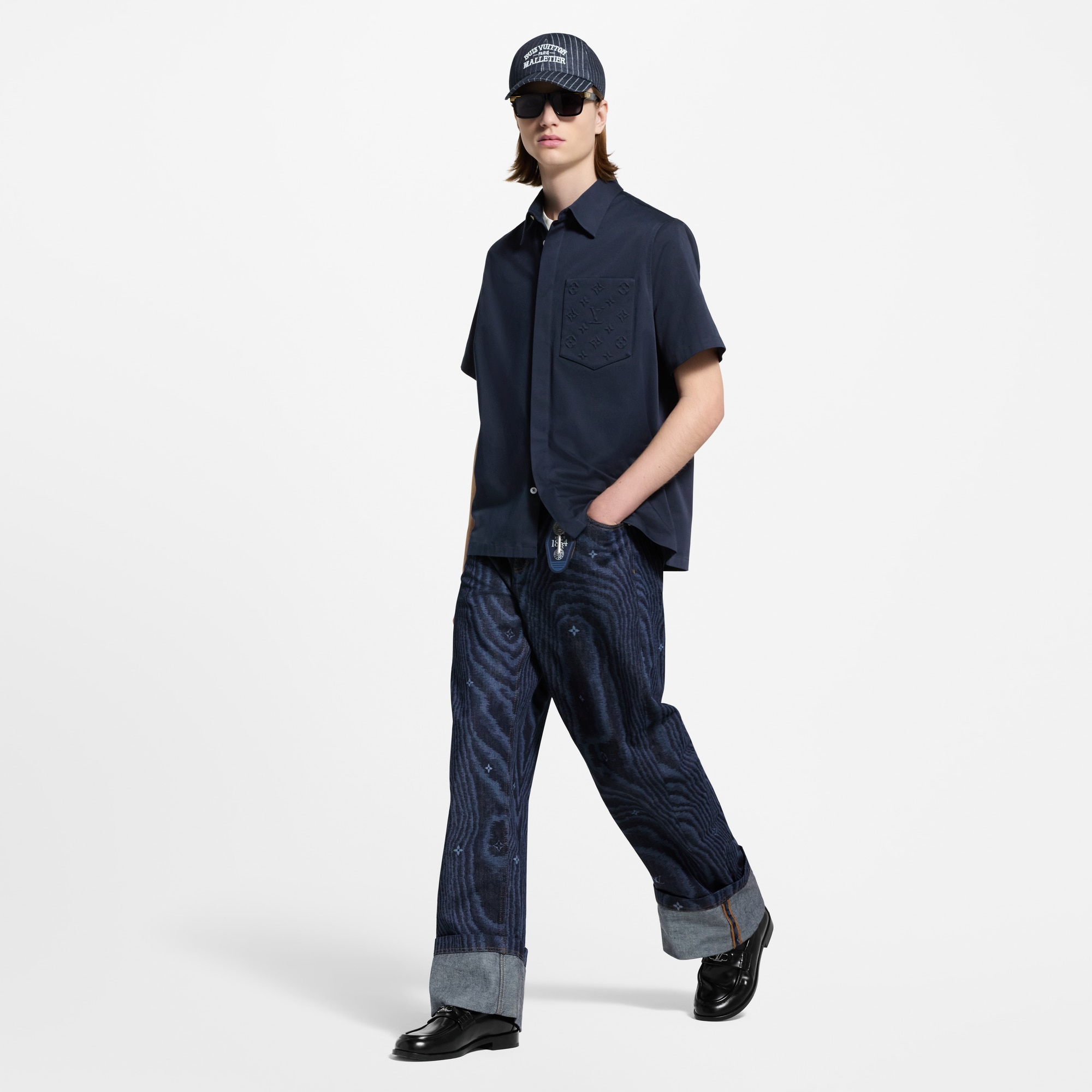 Men - Monogram Pocket Short-Sleeved Shirt  Men Ready-to-Wear Shirts | LOUIS VUITTON (Product zoom)