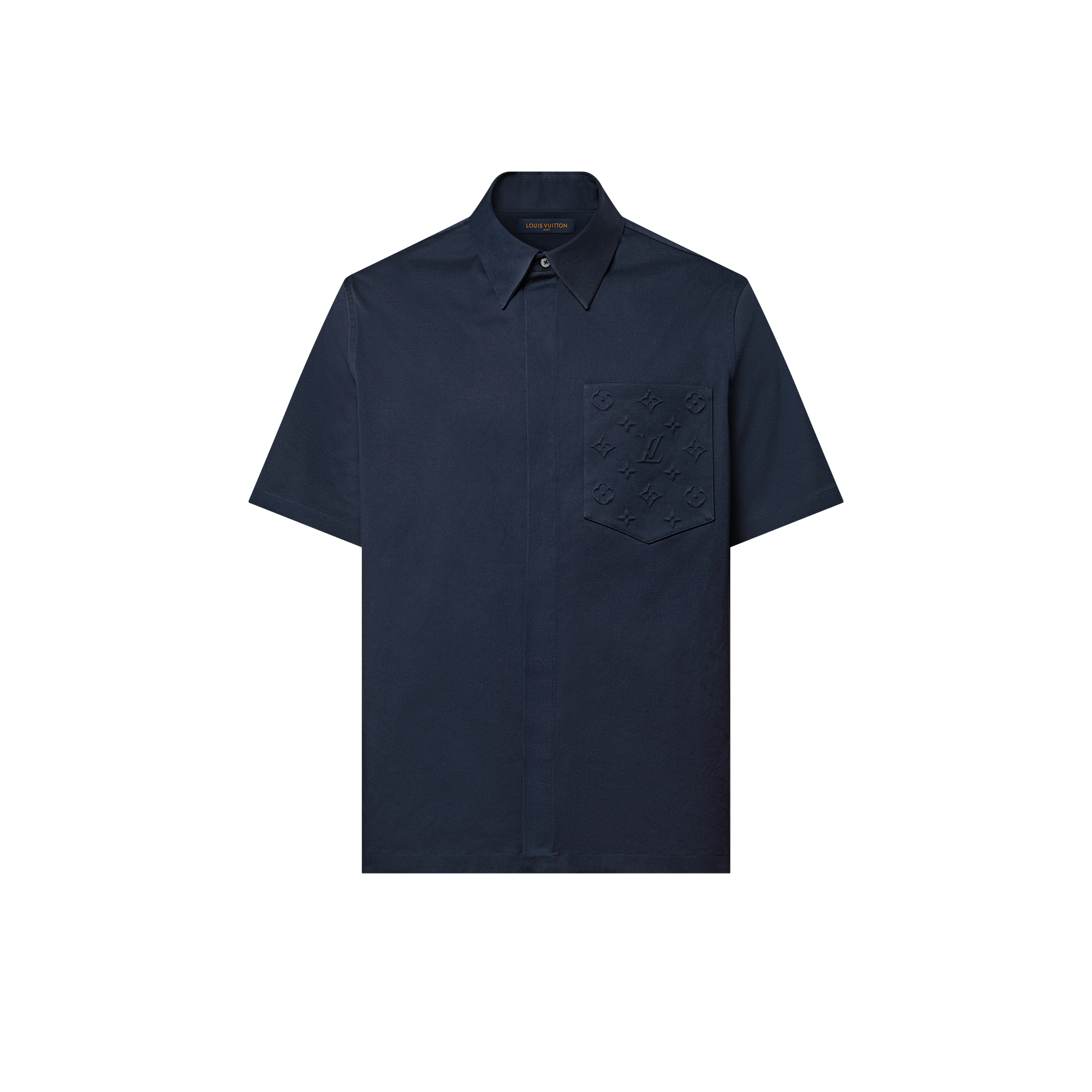 Men - Monogram Pocket Short-Sleeved Shirt  Men Ready-to-Wear Shirts | LOUIS VUITTON (Product zoom)
