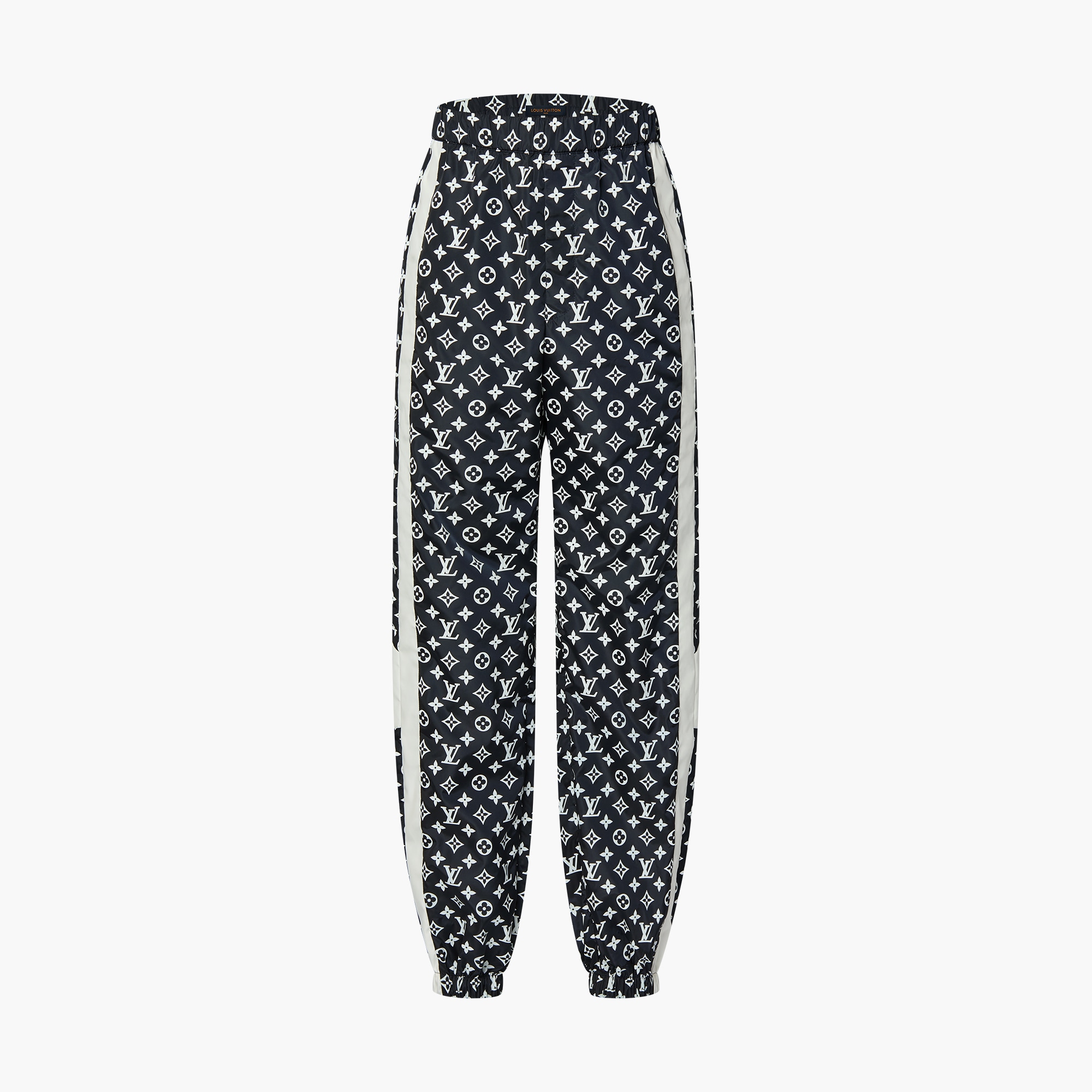 Monogram Printed Technical Track Trousers Luxury Blue LOUIS