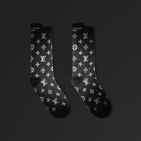 Men - Monogram Reflective Socks S00 Men Accessories Hats, Beanies and Gloves | LOUIS VUITTON